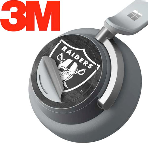 NFL Las Vegas Raiders Black & White Surface Headphones Skin